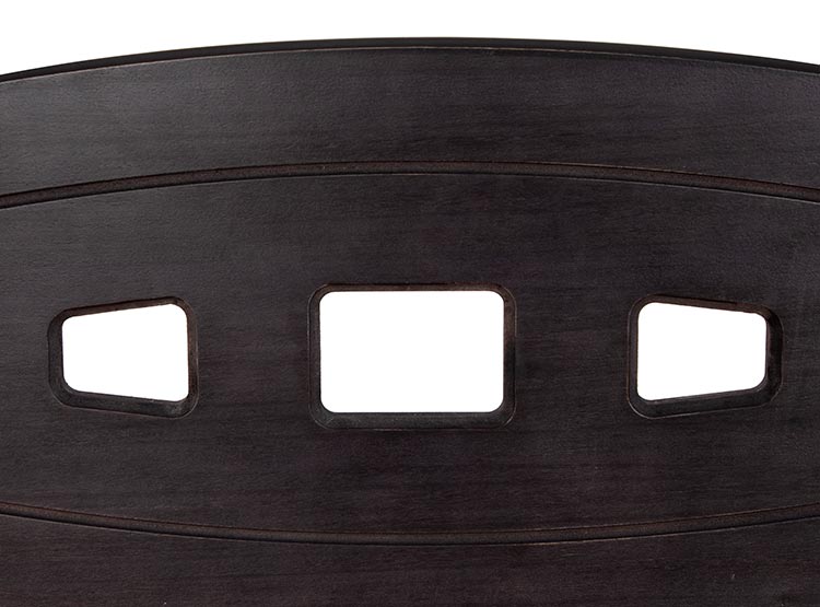 JUEGO DE DORMITORIO CIC CAMA EUROPEA BALANCE BD 2 PLAZAS + RESPALDO GALES NEGRO - 5