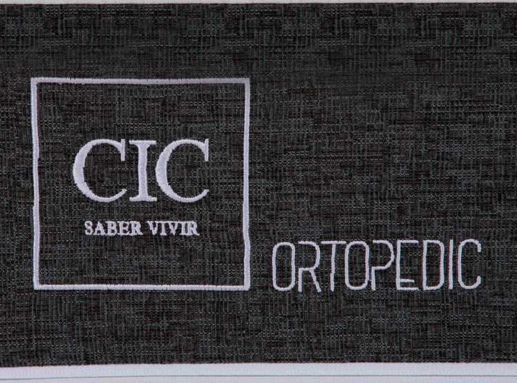 JUEGO DE DORMITORIO CIC CAMA EUROPEA ORTOPEDIC 1.5 PLAZAS + RESPALDO GALES NEGRO - 7