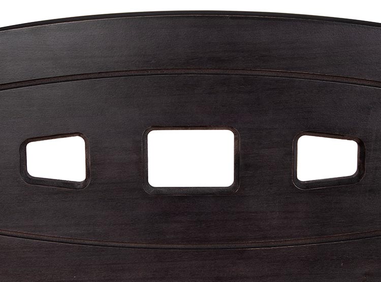 JUEGO DE DORMITORIO CIC CAMA EUROPEA ORTOPEDIC BD 2 PLAZAS + RESPALDO GALES NEGRO - 5