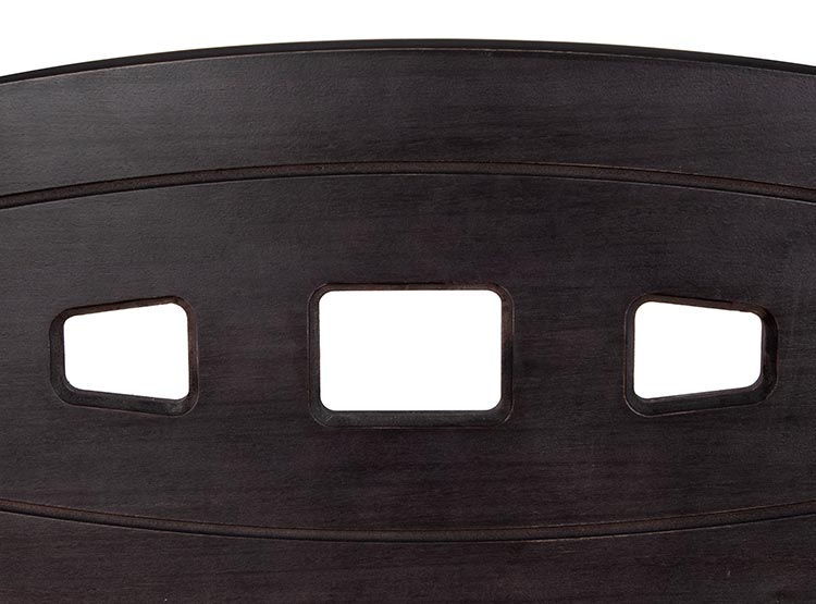JUEGO DE DORMITORIO CIC CAMA EUROPEA ORTOPEDIC BN 2 PLAZAS + RESPALDO GALES NEGRO - 5