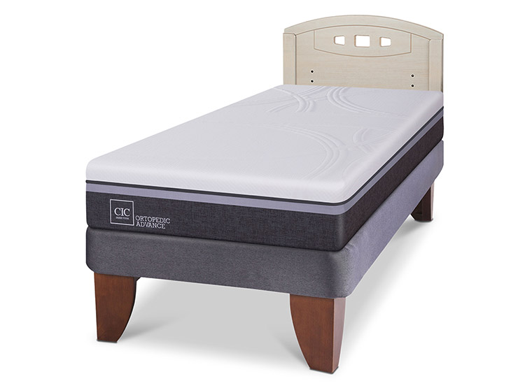 JUEGO DE DORMITORIO CIC CAMA EUROPEA ORTOPEDIC ADVANCE 1.5 PLAZAS + RESPALDO GALES ALPINO - 2