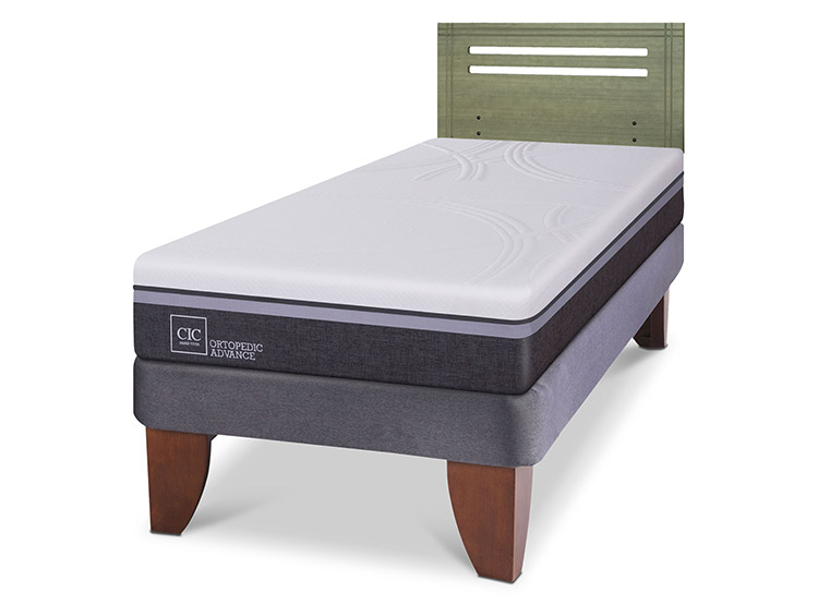 CAMA EUROPEA CIC ORTOPEDIC ADVANCE RESPALDO MUNICH OLIVO 1.5 PLAZAS - 2