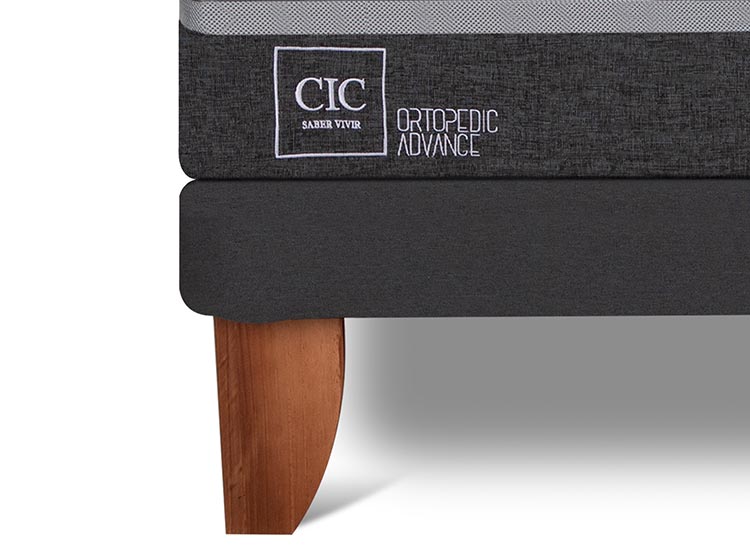 JUEGO DE DORMITORIO CIC CAMA EUROPEA ORTOPEDIC ADVANCE BN 2 PLAZAS + RESPALDO GALES ALPINO - 6