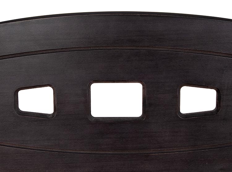 JUEGO DE DORMITORIO CIC CAMA EUROPEA PREMIUM 1.5 PLAZAS + RESPALDO GALES NEGRO - 5