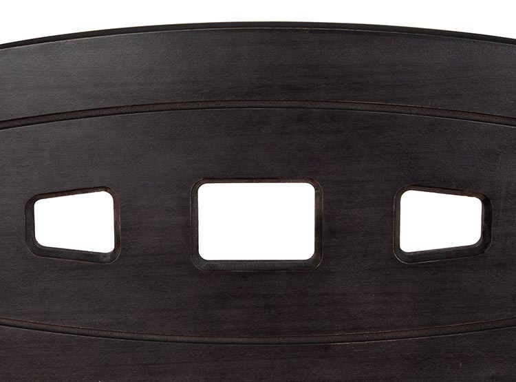 JUEGO DE DORMITORIO CIC CAMA EUROPEA PREMIUM BD 2 PLAZAS + RESPALDO GALES NEGRO - 5