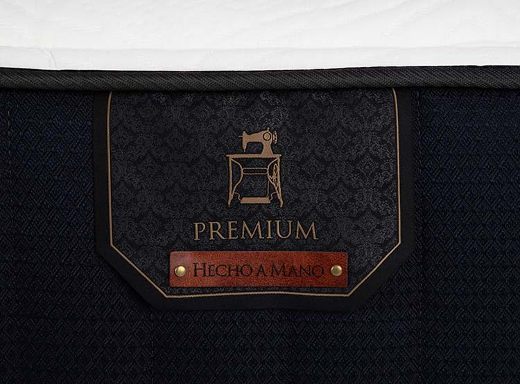 JUEGO DE DORMITORIO CIC CAMA EUROPEA PREMIUM BD 2 PLAZAS + RESPALDO GALES NEGRO - 7