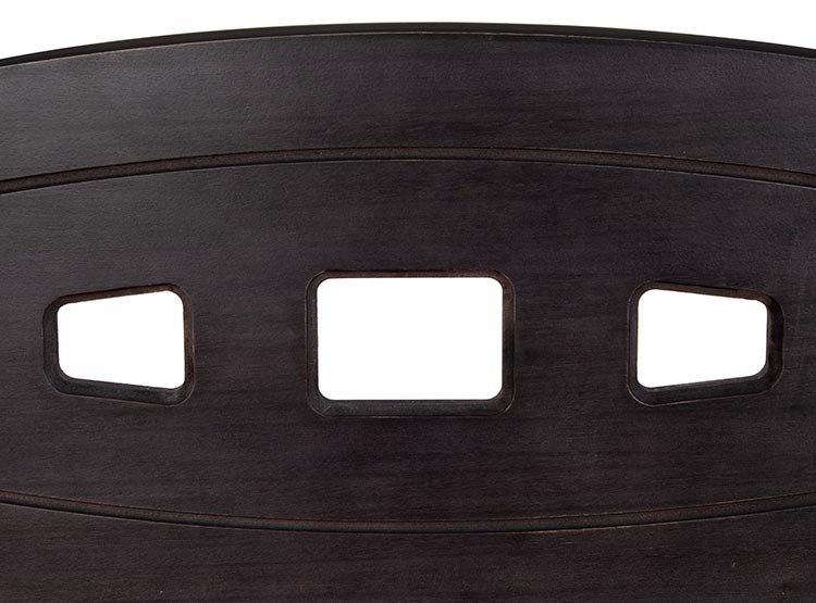 JUEGO DE DORMITORIO CIC CAMA EUROPEA SUPER PREMIUM BD 2 PLAZAS + RESPALDO GALES NEGRO - 5