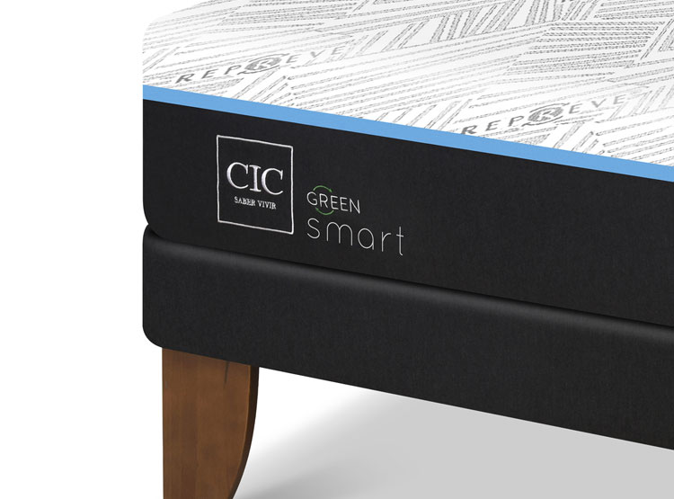 JUEGO DE DORMITORIO CIC CAMA EUROPEA GREEN SMART KING + RESPALDO DUBLIN ALPINO - 3