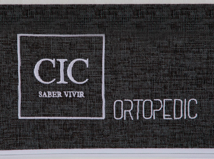JUEGO DE DORMITORIO CIC CAMA EUROPEA ORTOPEDIC BN 2 PLAZAS + RESPALDO DUBLIN NEGRO - 5