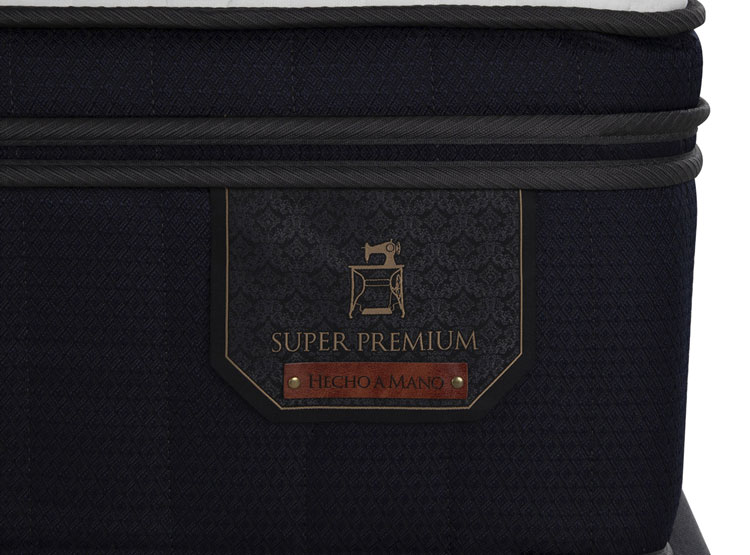 JUEGO DE DORMITORIO CIC CAMA EUROPEA SUPER PREMIUM BD 2 PLAZAS + RESPALDO DUBLIN NEGRO - 3