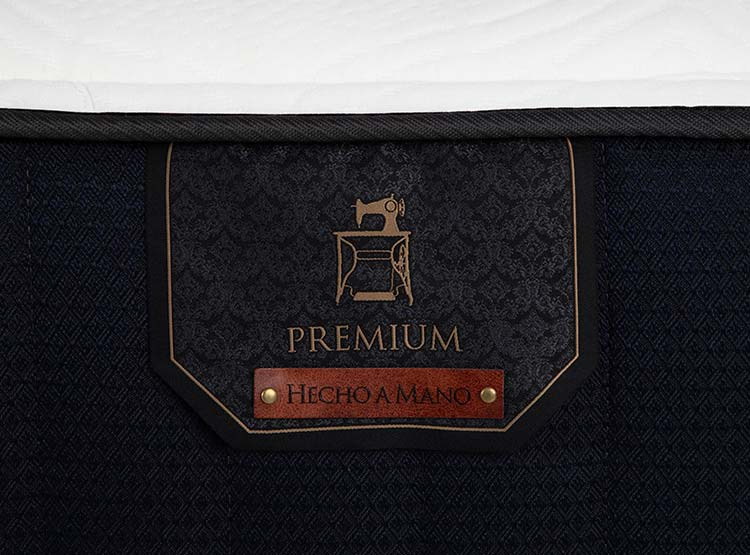 JUEGO DE DORMITORIO CIC CAMA EUROPEA PREMIUM 1.5 PLAZAS + RESPALDO TORINO NEGRO - 7