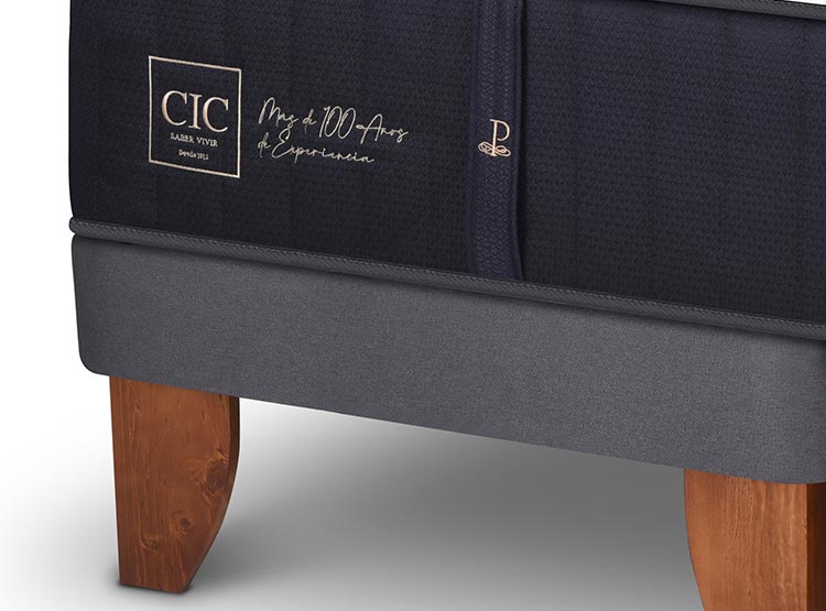 JUEGO DE DORMITORIO CIC CAMA EUROPEA PREMIUM BD 2 PLAZAS + RESPALDO DUBLIN MOSTAZA - 4