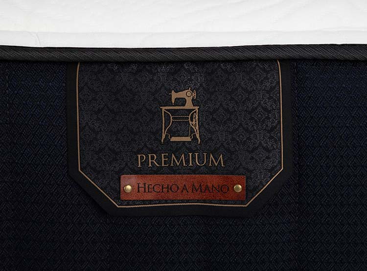 JUEGO DE DORMITORIO CIC CAMA EUROPEA PREMIUM BD 2 PLAZAS + RESPALDO TORINO NEGRO - 7