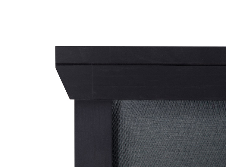 JUEGO DE DORMITORIO CIC CAMA EUROPEA SMART BD 2 PLAZAS + RESPALDO TORINO NEGRO - 5
