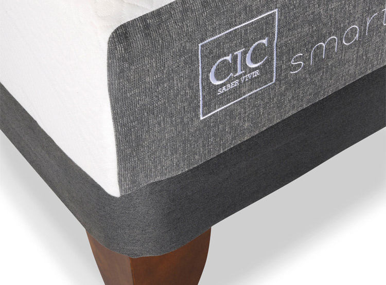 JUEGO DE DORMITORIO CIC CAMA EUROPEA SMART BN 2 PLAZAS + RESPALDO DUBLIN OLIVO - 6