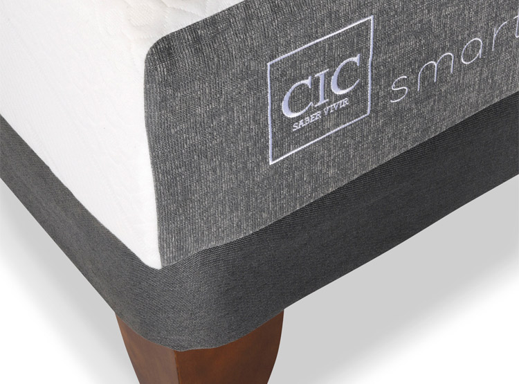 JUEGO DE DORMITORIO CIC CAMA EUROPEA SMART KING + RESPALDO DUBLIN OLIVO - 6