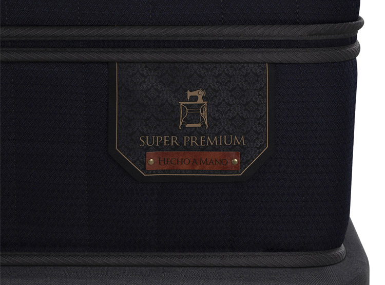 JUEGO DE DORMITORIO CIC CAMA EUROPEA SUPER PREMIUM BD 2 PLAZAS + RESPALDO DUBLIN OLIVO - 6