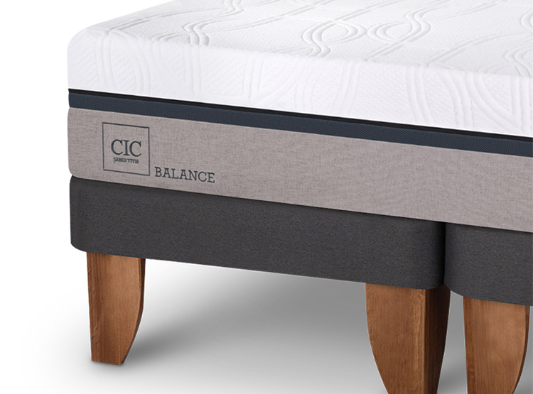 JUEGO DE DORMITORIO CIC CAMA EUROPEA BALANCE BD 2 PLAZAS + RESPALDO TORINO ALPINO - 5