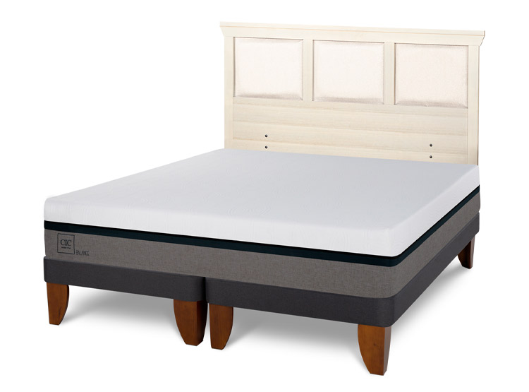 JUEGO DE DORMITORIO CIC CAMA EUROPEA BALANCE KING + RESPALDO TORINO ALPINO - 2