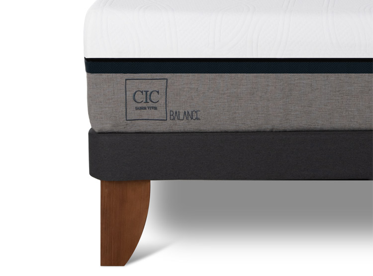 JUEGO DE DORMITORIO CIC CAMA EUROPEA BALANCE KING + RESPALDO TORINO OLIVO - 9
