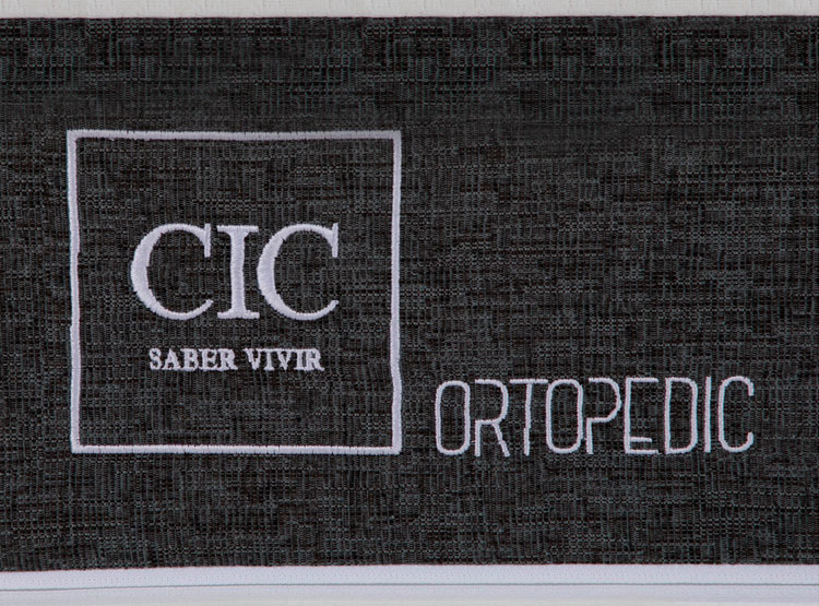 JUEGO DE DORMITORIO CIC CAMA EUROPEA ORTOPEDIC BN 2 PLAZAS + RESPALDO TORINO OLIVO - 7