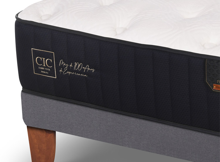 JUEGO DE DORMITORIO CIC CAMA EUROPEA PREMIUM 1.5 PLAZAS + RESPALDO TORINO ALPINO - 4
