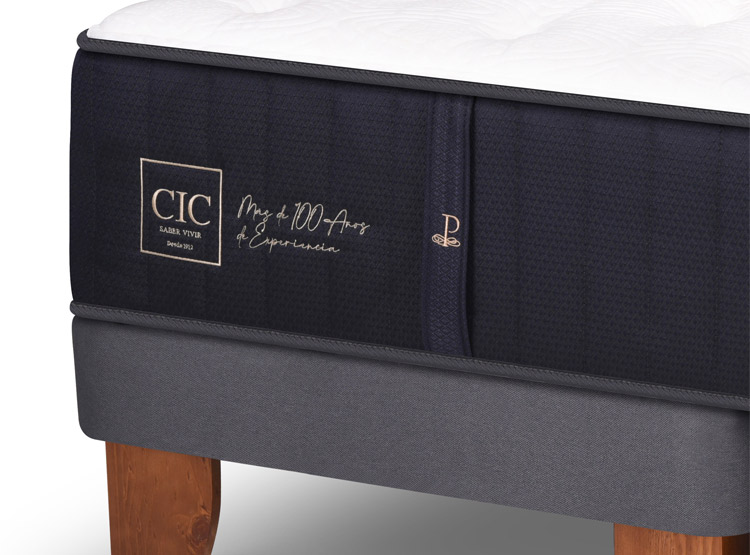 JUEGO DE DORMITORIO CIC CAMA EUROPEA PREMIUM BD 2 PLAZAS + RESPALDO TORINO ALPINO - 4