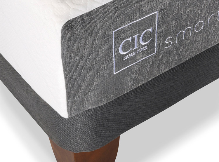 JUEGO DE DORMITORIO CIC CAMA EUROPEA SMART 1.5 PLAZAS + RESPALDO TORINO ALPINO - 6