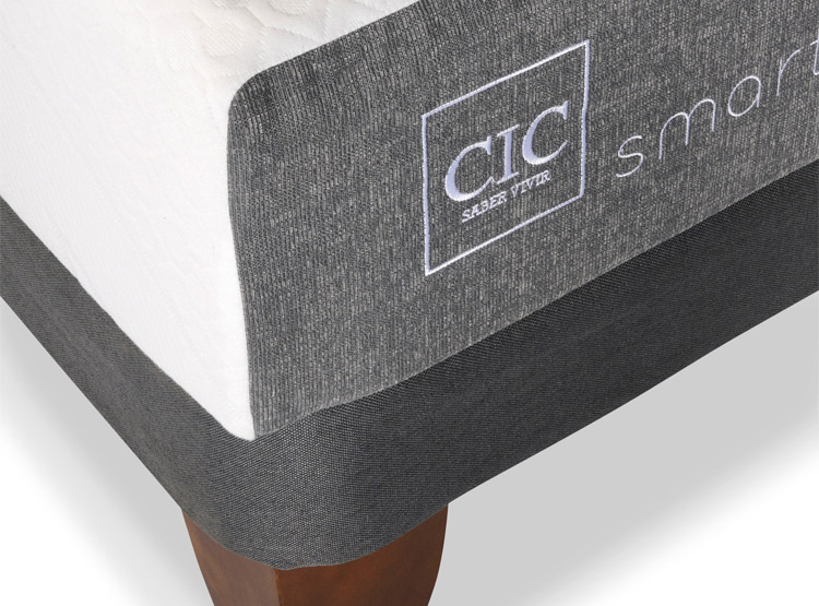 JUEGO DE DORMITORIO CIC CAMA EUROPEA SMART BD 2 PLAZAS + RESPALDO TORINO ALPINO - 6
