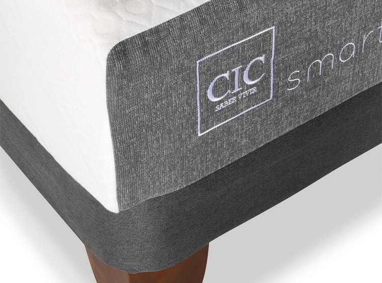 JUEGO DE DORMITORIO CIC CAMA EUROPEA SMART BN 2 PLAZAS + RESPALDO TORINO OLIVO - 6