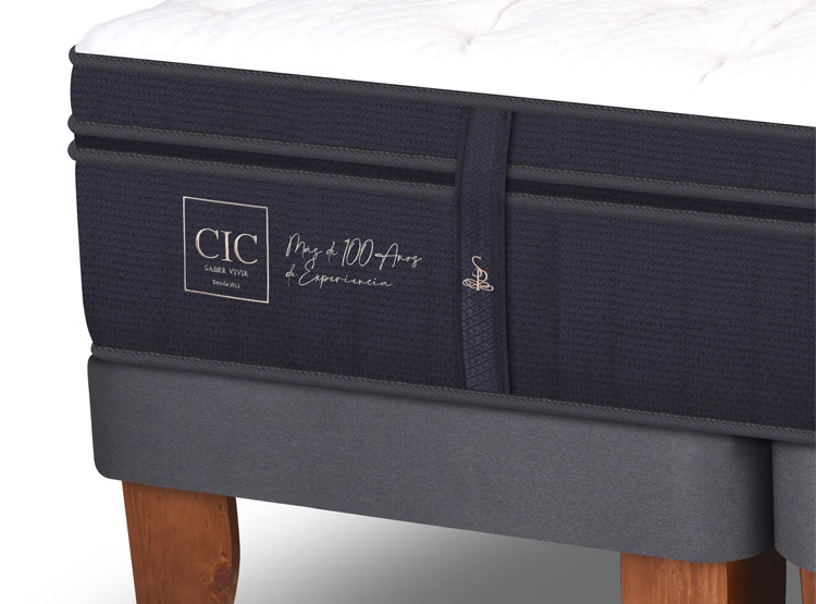 JUEGO DE DORMITORIO CIC CAMA EUROPEA SUPER PREMIUM BD 2 PLAZAS + RESPALDO TORINO MOSTAZA - 4