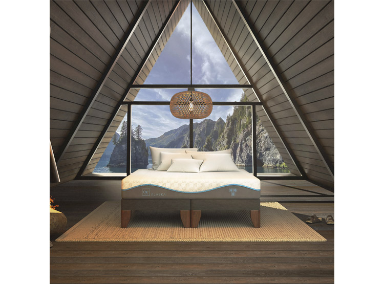 JUEGO DE DORMITORIO CIC CAMA EUROPEA ALASKA BD 2 PLAZAS + RESPALDO MILAN ALPINO - 9