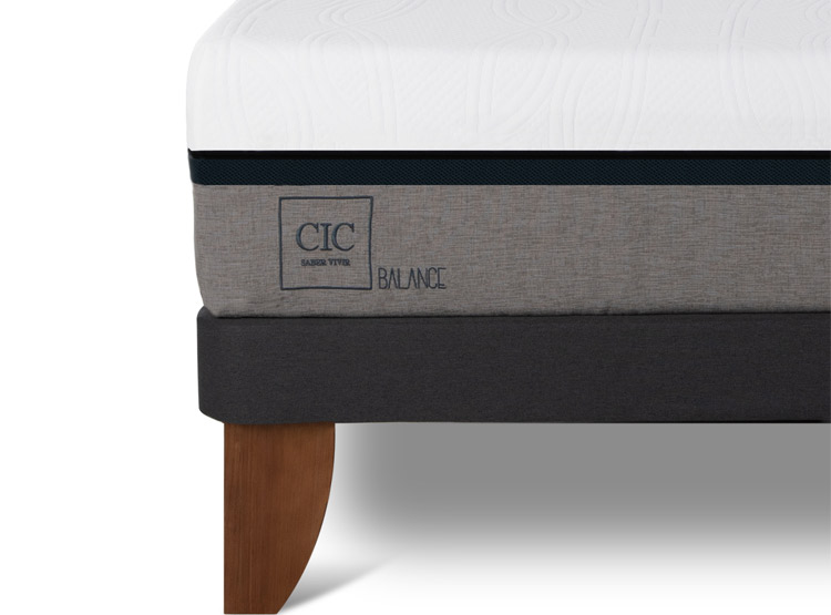 JUEGO DE DORMITORIO CIC CAMA EUROPEA BALANCE BD 2 PLAZAS + RESPALDO MILAN ALPINO - 9