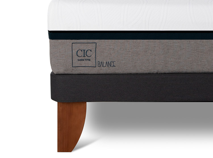 JUEGO DE DORMITORIO CIC CAMA EUROPEA BALANCE KING + RESPALDO MILAN ALPINO - 9