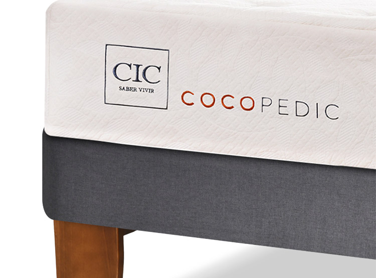 JUEGO DE DORMITORIO CIC CAMA EUROPEA COCOPEDIC BD 2 PLAZAS + RESPALDO MILAN ALPINO - 5