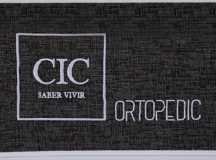 JUEGO DE DORMITORIO CIC CAMA EUROPEA ORTOPEDIC BN 2 PLAZAS + RESPALDO MILAN NEGRO - 6