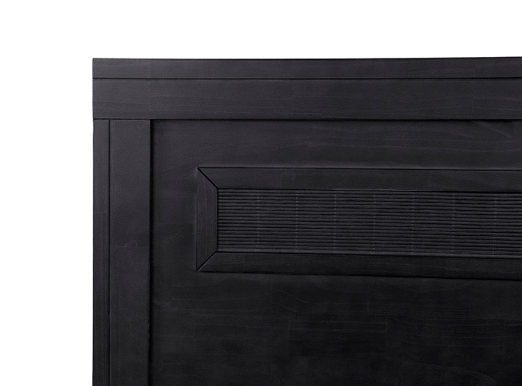 JUEGO DE DORMITORIO CIC CAMA EUROPEA ORTOPEDIC ADVANCE BD 2 PLAZAS + RESPALDO MILAN NEGRO - 4