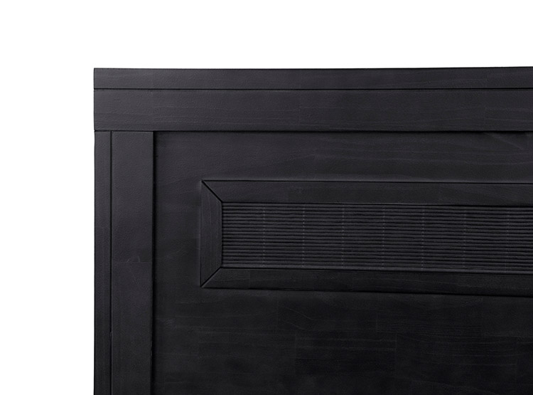 JUEGO DE DORMITORIO CIC CAMA EUROPEA ORTOPEDIC ADVANCE BN 2 PLAZAS + RESPALDO MILAN NEGRO - 4