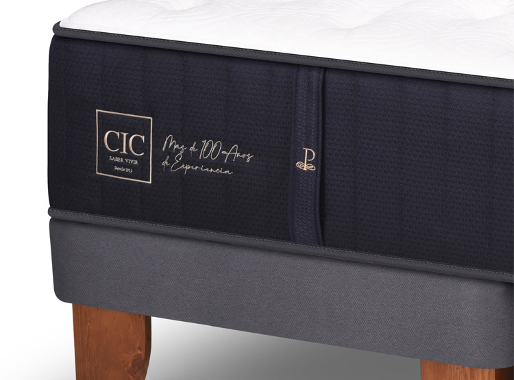 JUEGO DE DORMITORIO CIC CAMA EUROPEA PREMIUM KING + RESPALDO MILAN MOSTAZA - 4