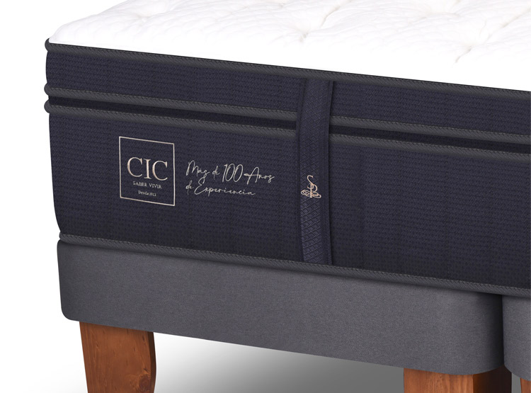 JUEGO DE DORMITORIO CIC CAMA EUROPEA SUPER PREMIUM BD 2 PLAZAS + RESPALDO MILAN MOSTAZA - 4