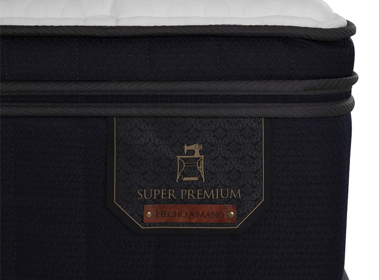 JUEGO DE DORMITORIO CIC CAMA EUROPEA SUPER PREMIUM KING + RESPALDO MILAN ALPINO - 6