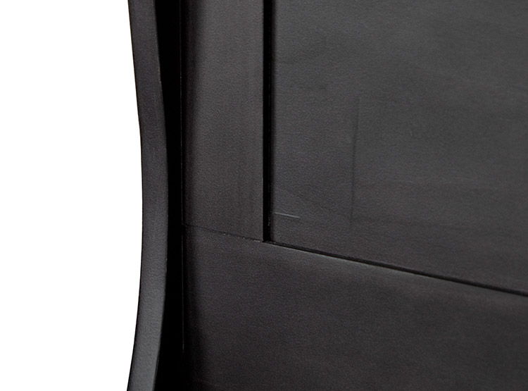 JUEGO DE DORMITORIO CIC CAMA EUROPEA ALASKA BD 2 PLAZAS + RESPALDO MIRO NEGRO - 5