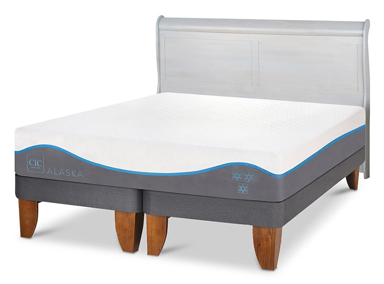 JUEGO DE DORMITORIO CIC CAMA EUROPEA ALASKA KING + RESPALDO MIRO ALPINO - 2