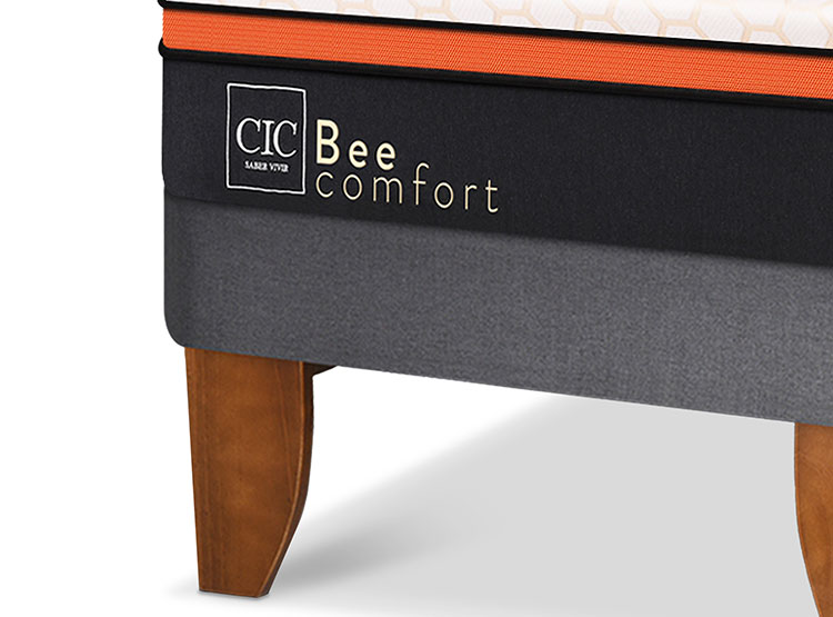 JUEGO DE DORMITORIO CIC CAMA EUROPEA BEE COMFORT BD 2 PLAZAS + RESPALDO MIRO ALPINO - 9