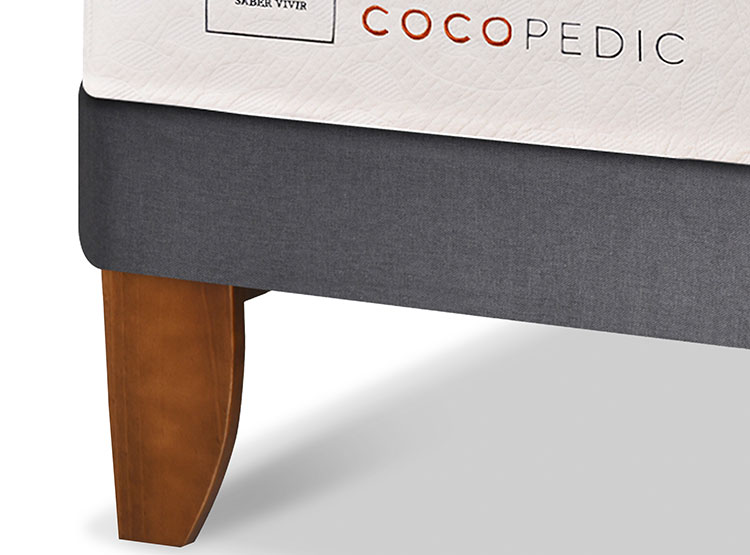 JUEGO DE DORMITORIO CIC CAMA EUROPEA COCOPEDIC BD 2 PLAZAS + RESPALDO MILAN OLIVO - 5