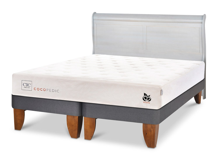 JUEGO DE DORMITORIO CIC CAMA EUROPEA COCOPEDIC KING + RESPALDO MIRO ALPINO - 2