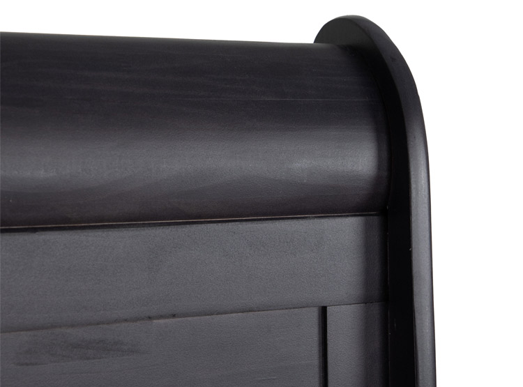 JUEGO DE DORMITORIO CIC CAMA EUROPEA GRAND PREMIUM BD 2 PLAZAS + RESPALDO MIRO NEGRO - 4