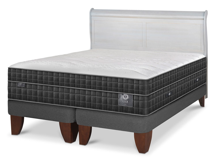 JUEGO DE DORMITORIO CIC CAMA EUROPEA LUX BD 2 PLAZAS + RESPALDO MIRO ALPINO - 2