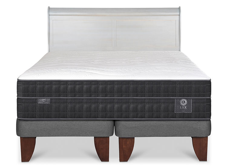 JUEGO DE DORMITORIO CIC CAMA EUROPEA LUX KING + RESPALDO MIRO ALPINO - 1