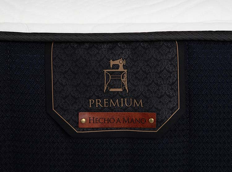 JUEGO DE DORMITORIO CIC CAMA EUROPEA PREMIUM BD 2 PLAZAS + RESPALDO MIRO NEGRO - 7